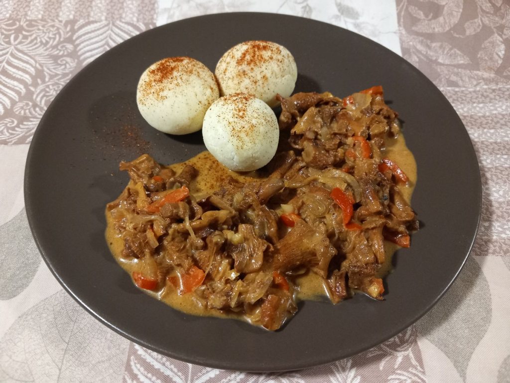 gulasch canederli funghi finferli